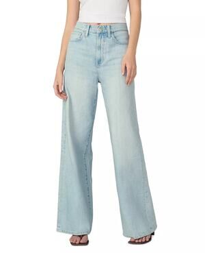 Joe's Jeans Women Breathless Light Blue The Mia Petites Wide Leg Jeans Size 28
